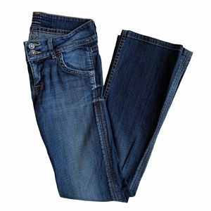 Hudson Jeans Mid Rise Straight Leg Dark Wash